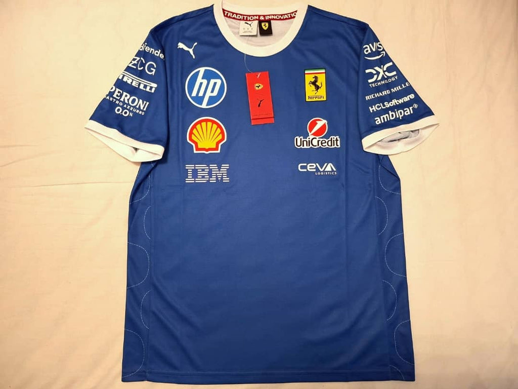Ferrari F1 PUMA driver T shirt sz M 2025 Hamilton Leclerc Monza GP version