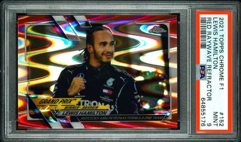 Hamilton Topps Chrome F1 Red Raywave Refractor 2/5 #152 PSA 9 Ferrari 🏎