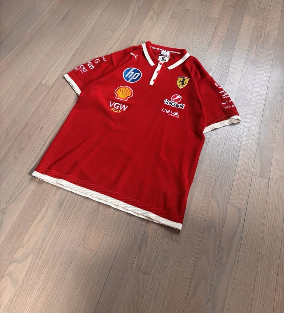 2025 Scuderia Ferrari F1 RARE Team Issue Chinese GP Oversized Formula 1 Shirt