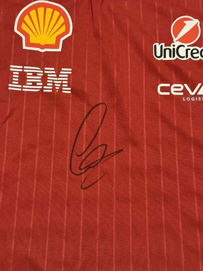 LEWIS HAMILTON Signed Ferrari Formula 1 F1 Team Shirt with COA WOW