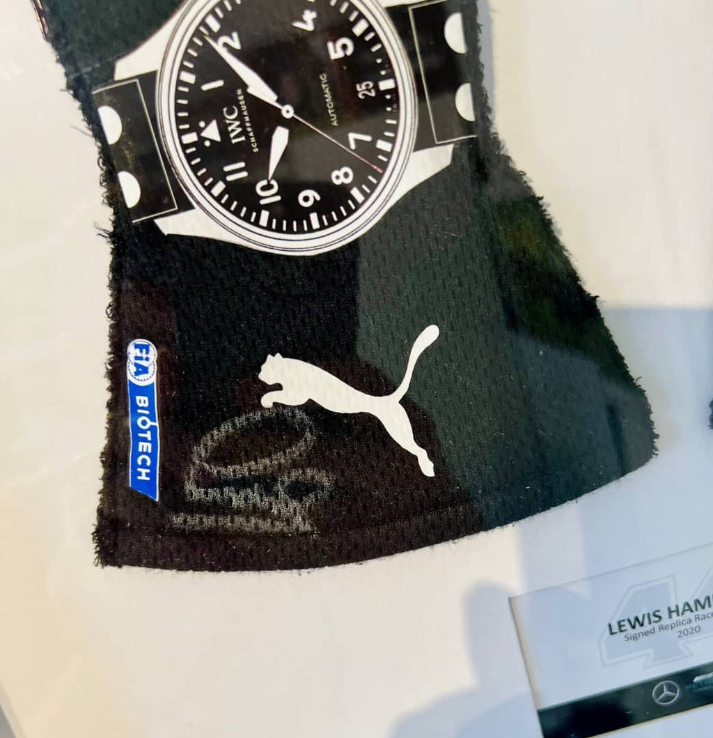 Lewis Hamilton Mercedes F1 Formula one puma official gloves signed