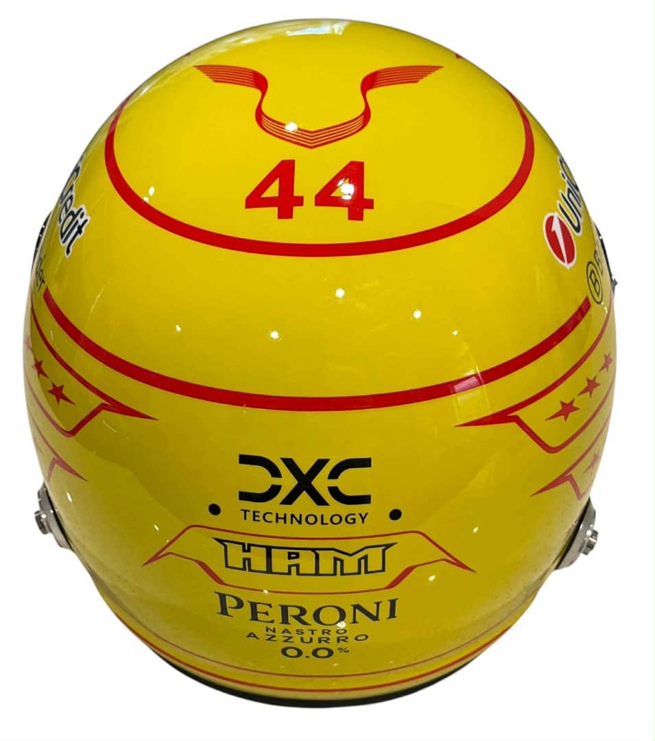 LEWIS HAMILTON Signed FERRARI Racing Team F1 Full Size Helmet