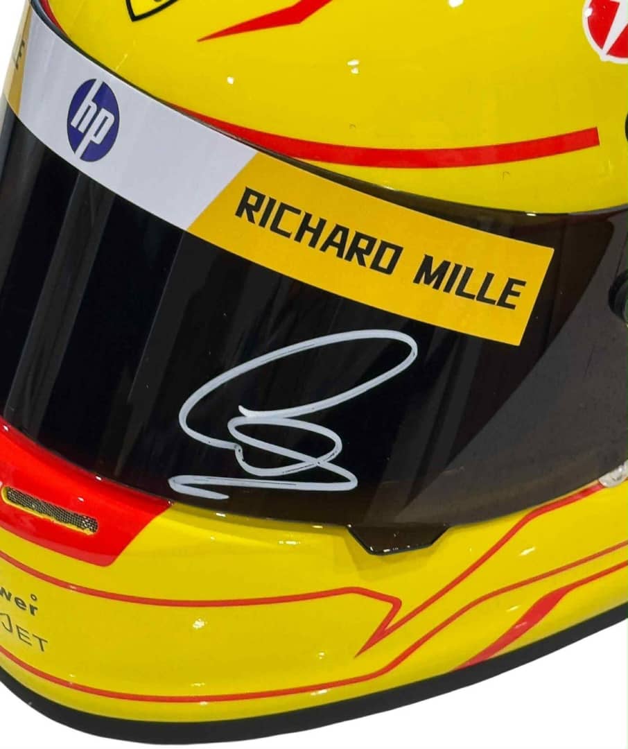 LEWIS HAMILTON Signed FERRARI Racing Team F1 Full Size Helmet