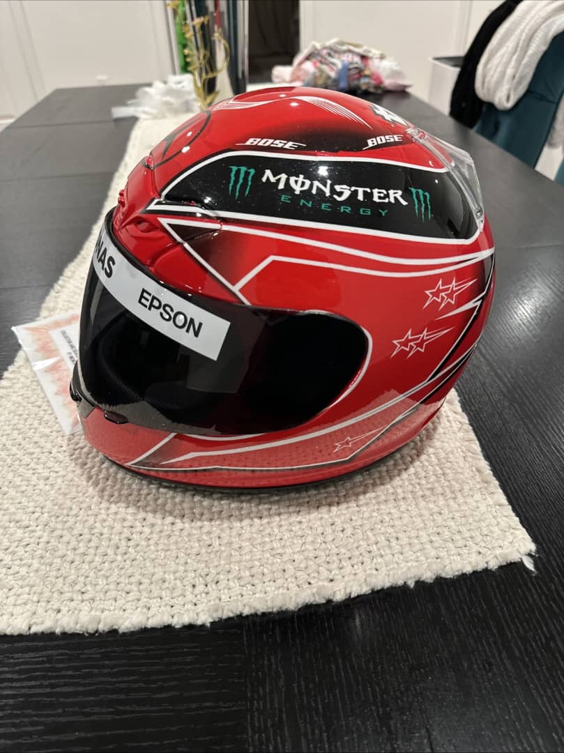 Lewis Hamilton Signed 1:1 F1 Helmet Mercedes