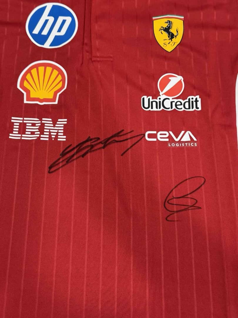 CHARLES LECLERC & LEWIS HAMILTON Signed