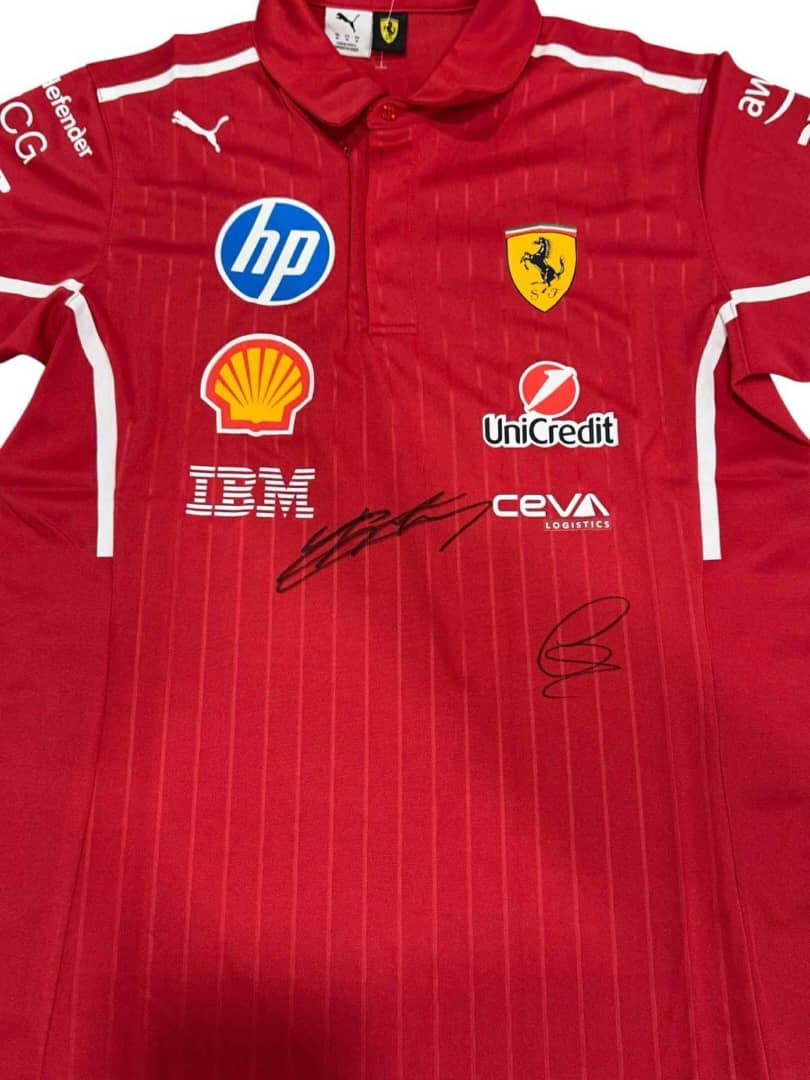 CHARLES LECLERC & LEWIS HAMILTON Signed