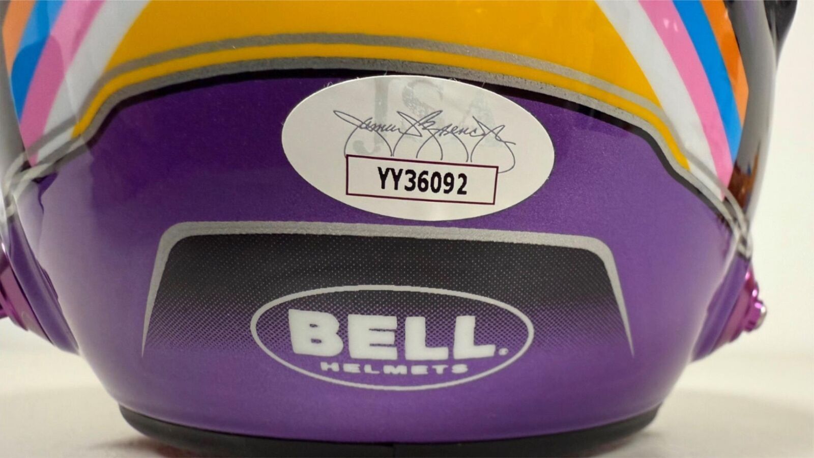 Lewis Hamilton Signed 1:2 Mini Helmet With Proof Mercedes Racing YY36092 JSA LOA