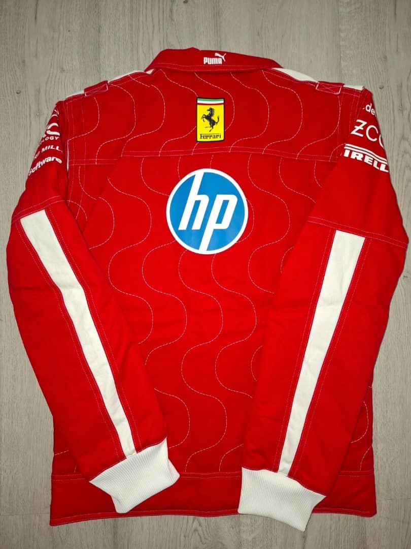 F1 2025 LEWIS HAMILTON SIGNED MONZA JACKET FERRARI PUMA