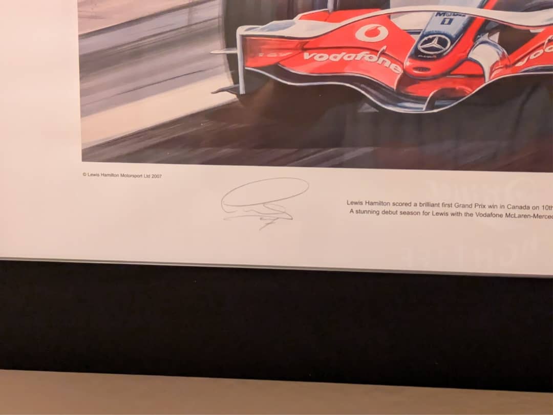 F1 2025 LEWIS HAMILTON SIGNED MONZA JACKET FERRARI PUMA