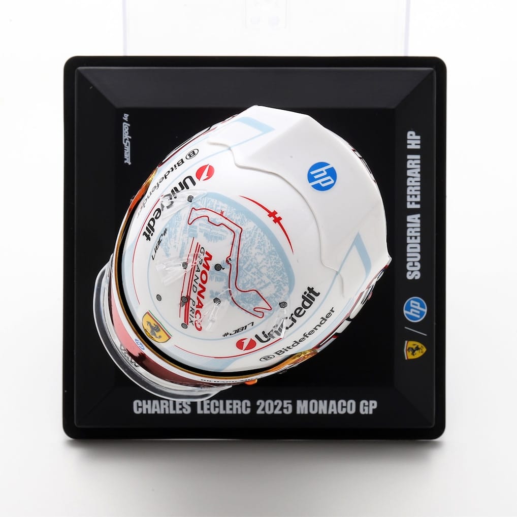 Scuderia Ferrari Charles Leclerc Monaco GP 2025 2nd Place 1:5 Helmet
