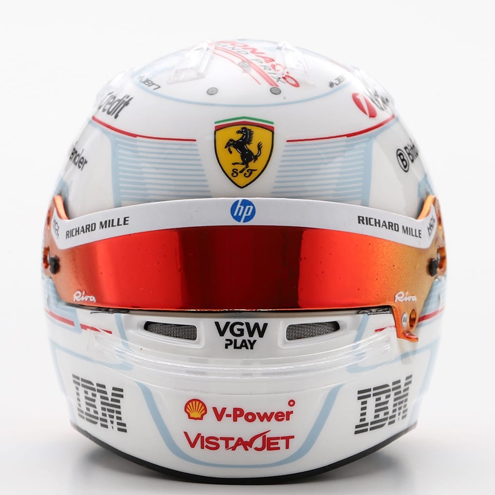 Scuderia Ferrari Charles Leclerc Monaco GP 2025 2nd Place 1:5 Helmet