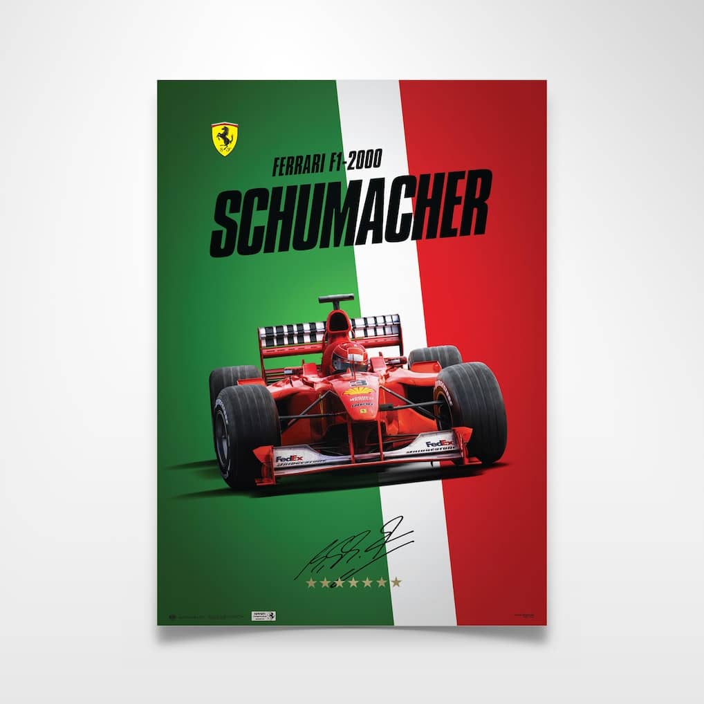 Scuderia Ferrari F2000 Michael Schumacher World Champion 2000 Poster