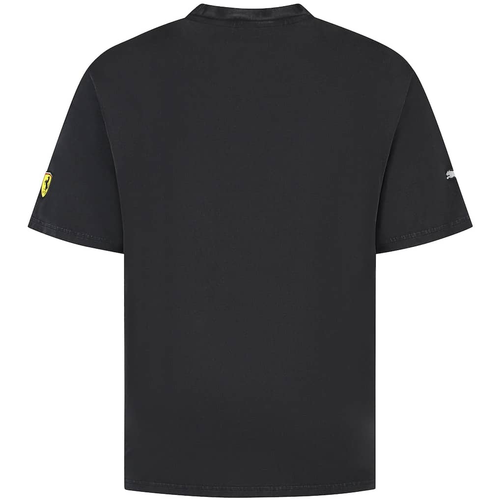 Scuderia Ferrari Distressed Graphic Driver T-Shirt - Black