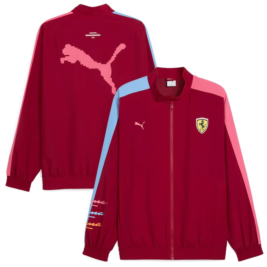 Scuderia Ferrari Puma Special Edition Miami T7 Jacket - Dark Crimson - Unisex