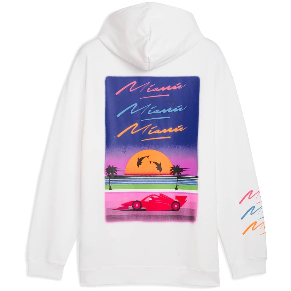 Scuderia Ferrari Puma Special Edition Miami Hoodie - White