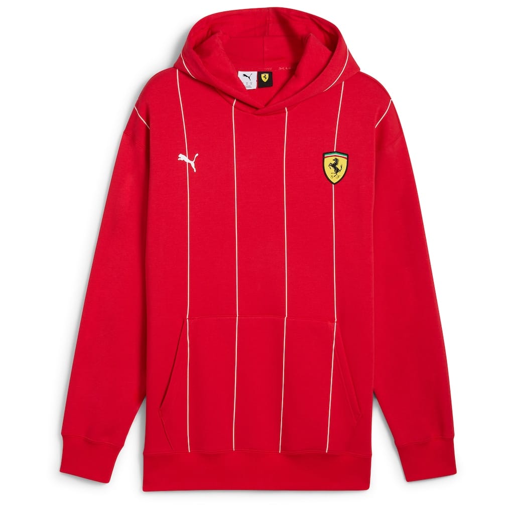 Scuderia Ferrari Race Premium Hoodie by Puma - Red