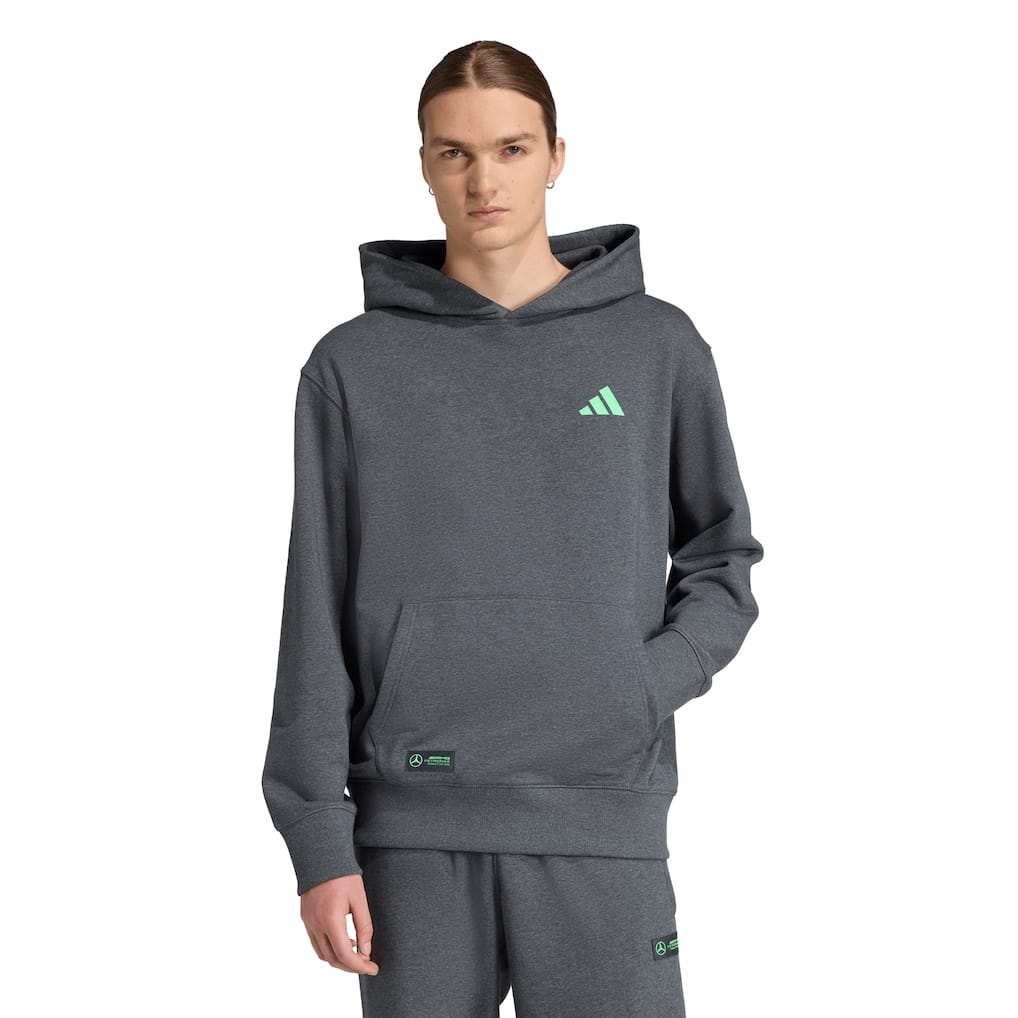 Mercedes AMG Petronas adidas F1 Premium Hoodie - Dark Grey