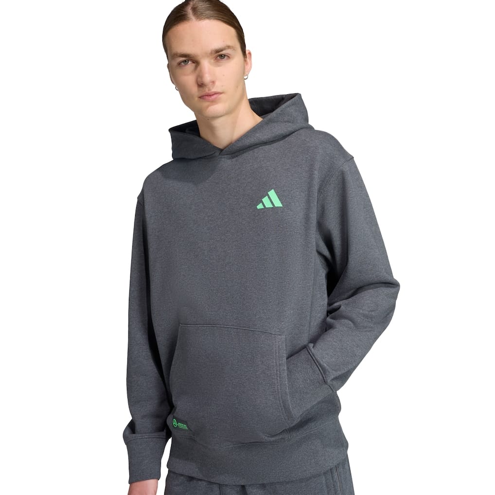 Mercedes AMG Petronas adidas F1 Premium Hoodie - Dark Grey