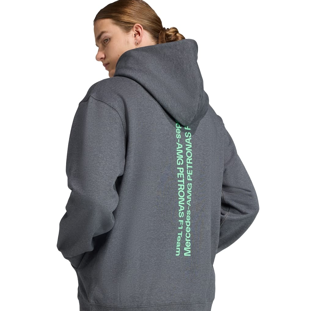 Mercedes AMG Petronas adidas F1 Premium Hoodie - Dark Grey