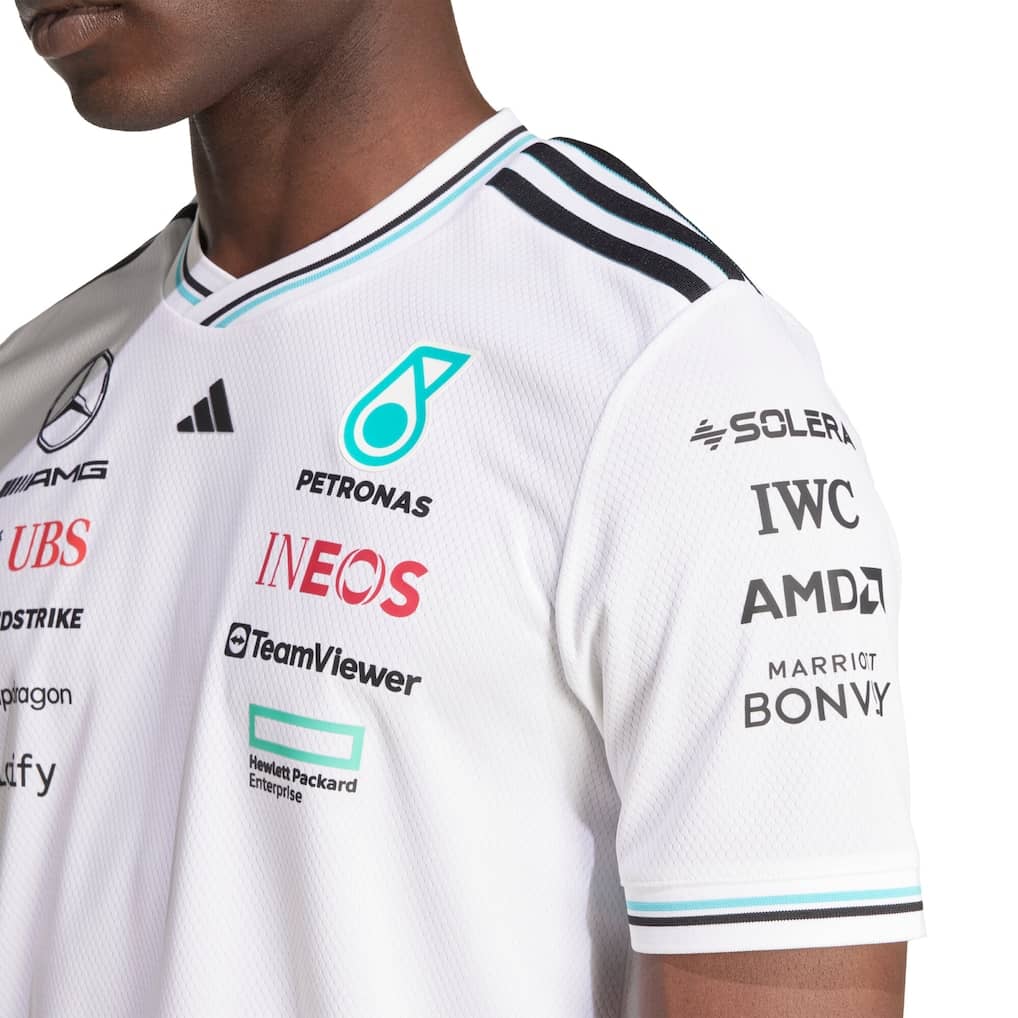 Mercedes AMG Petronas adidas Authentic Team Driver T-Shirt - White