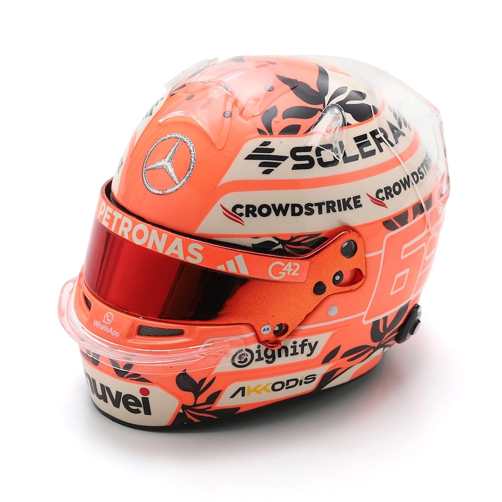 Mercedes AMG Petronas George Russell Miami GP 2025 1:5 Helmet