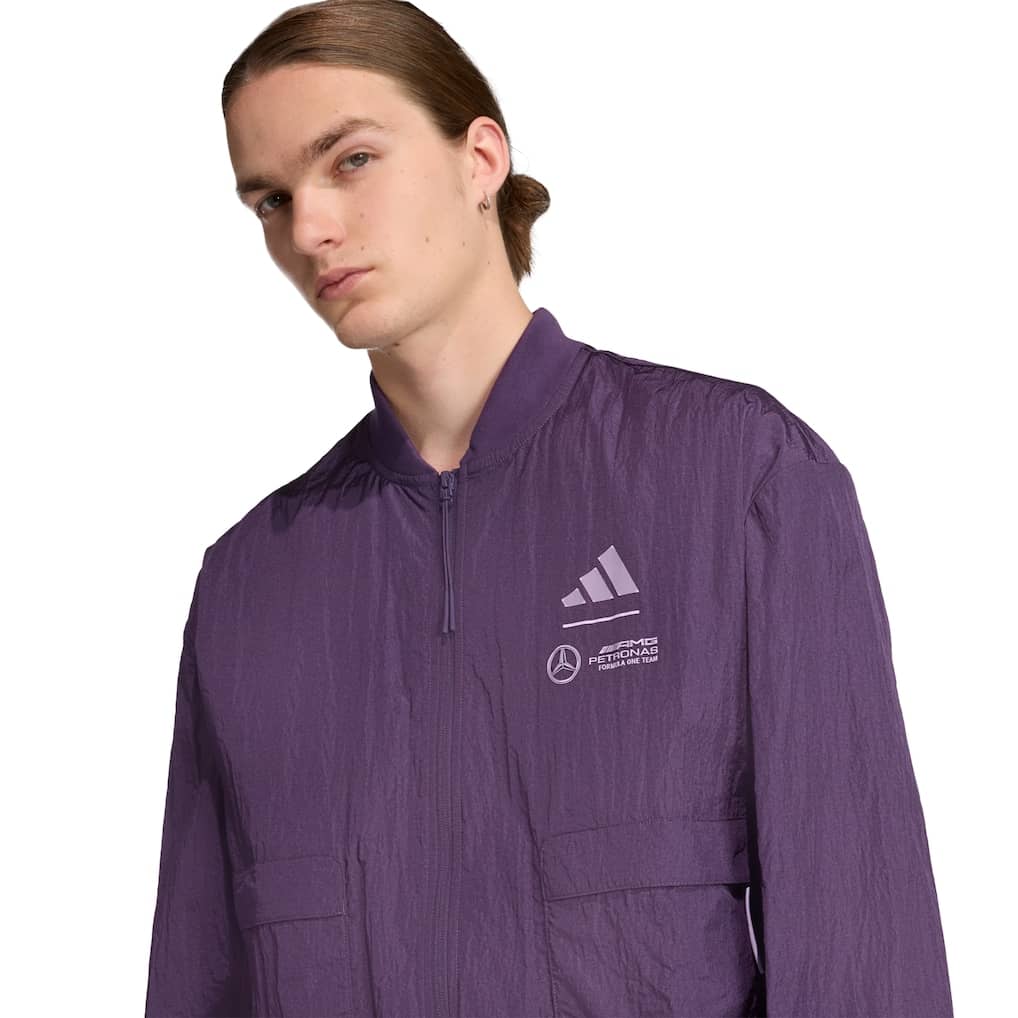 Mercedes AMG Petronas adidas F1 Premium Jacket - Plum