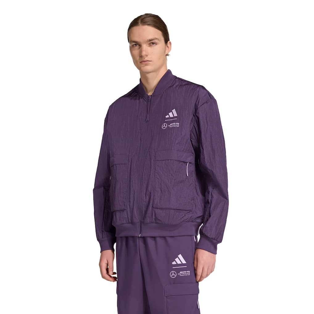 Mercedes AMG Petronas adidas F1 Premium Jacket - Plum