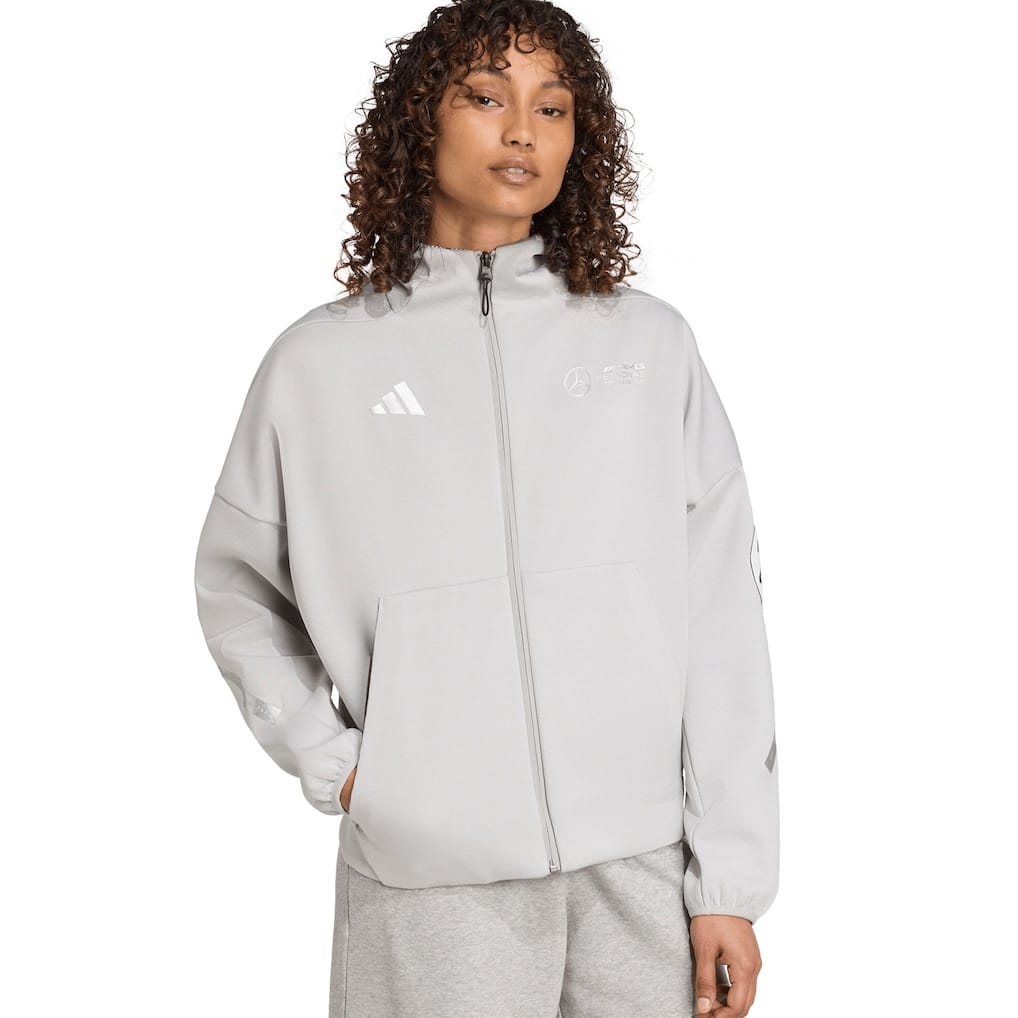 Mercedes AMG Petronas adidas F1 Silver Arrows Zip Through Hoodie - Womens