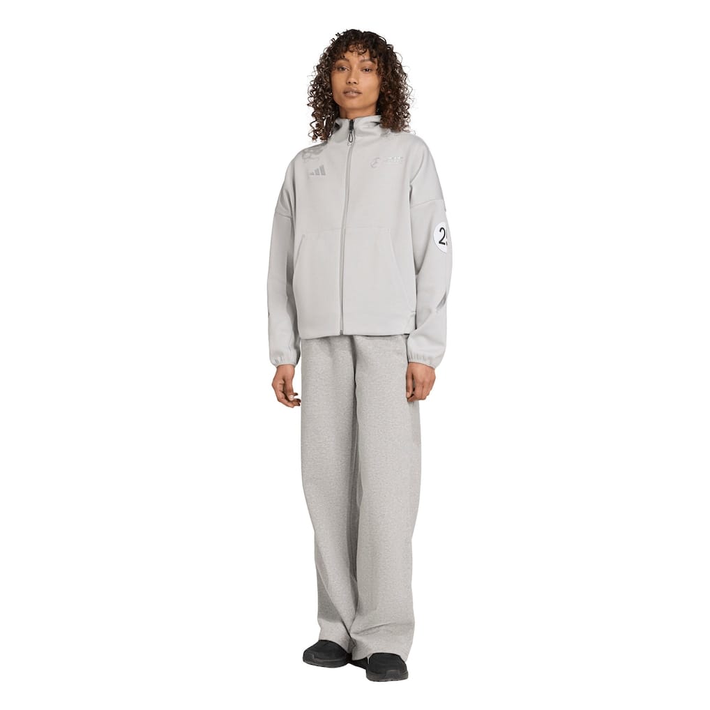 Mercedes AMG Petronas adidas F1 Silver Arrows Zip Through Hoodie - Womens