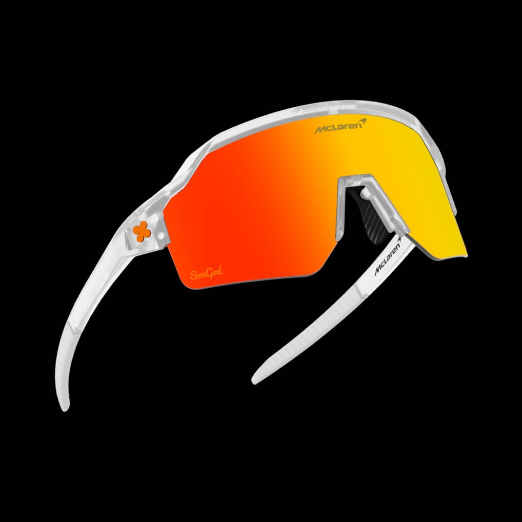 McLaren SunGod Vulcans Core Sunglasses - Clear/Fire