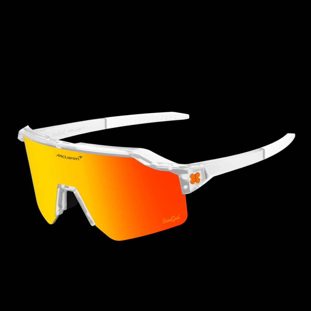 McLaren SunGod Vulcans Core Sunglasses - Clear/Fire