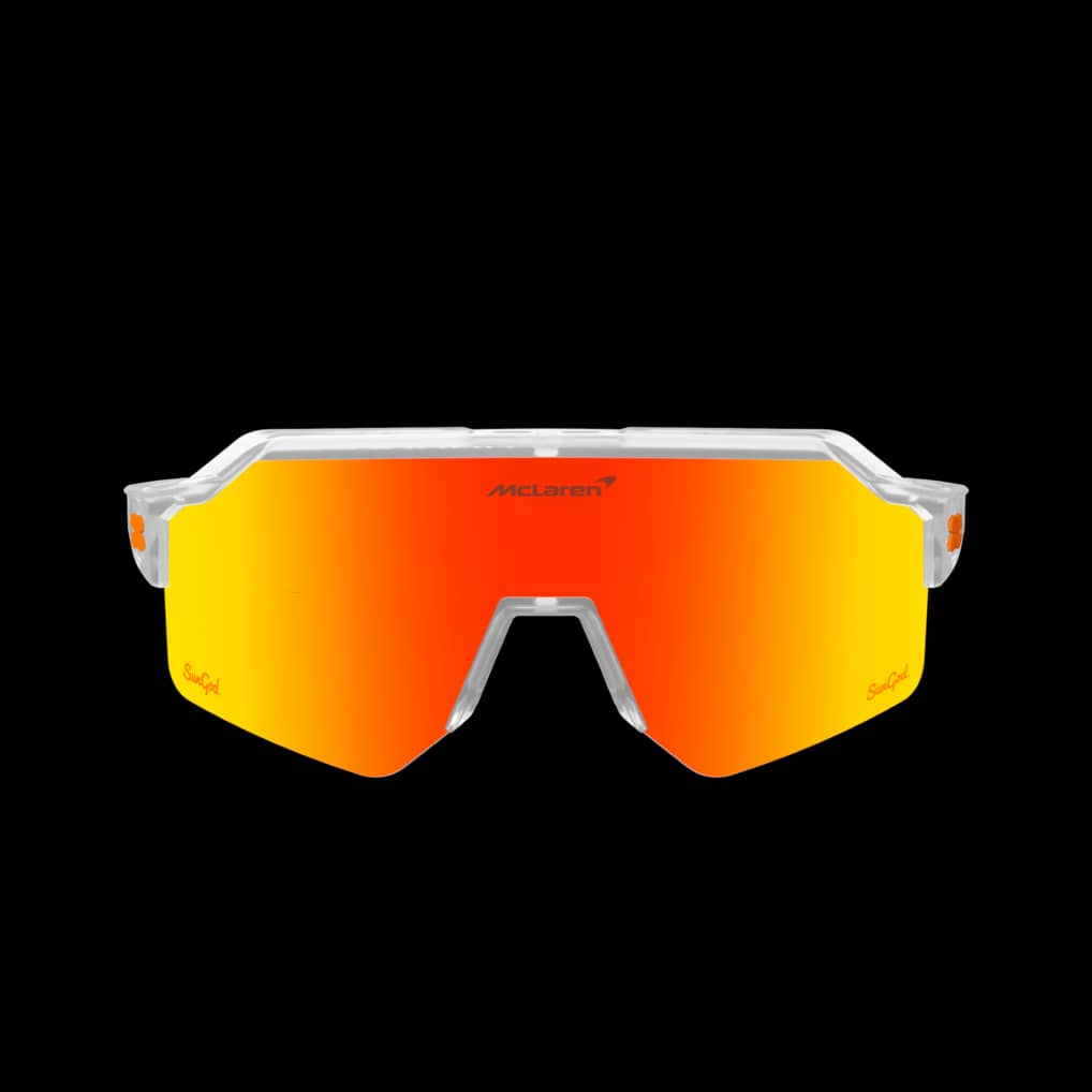 McLaren SunGod Vulcans Core Sunglasses - Clear/Fire
