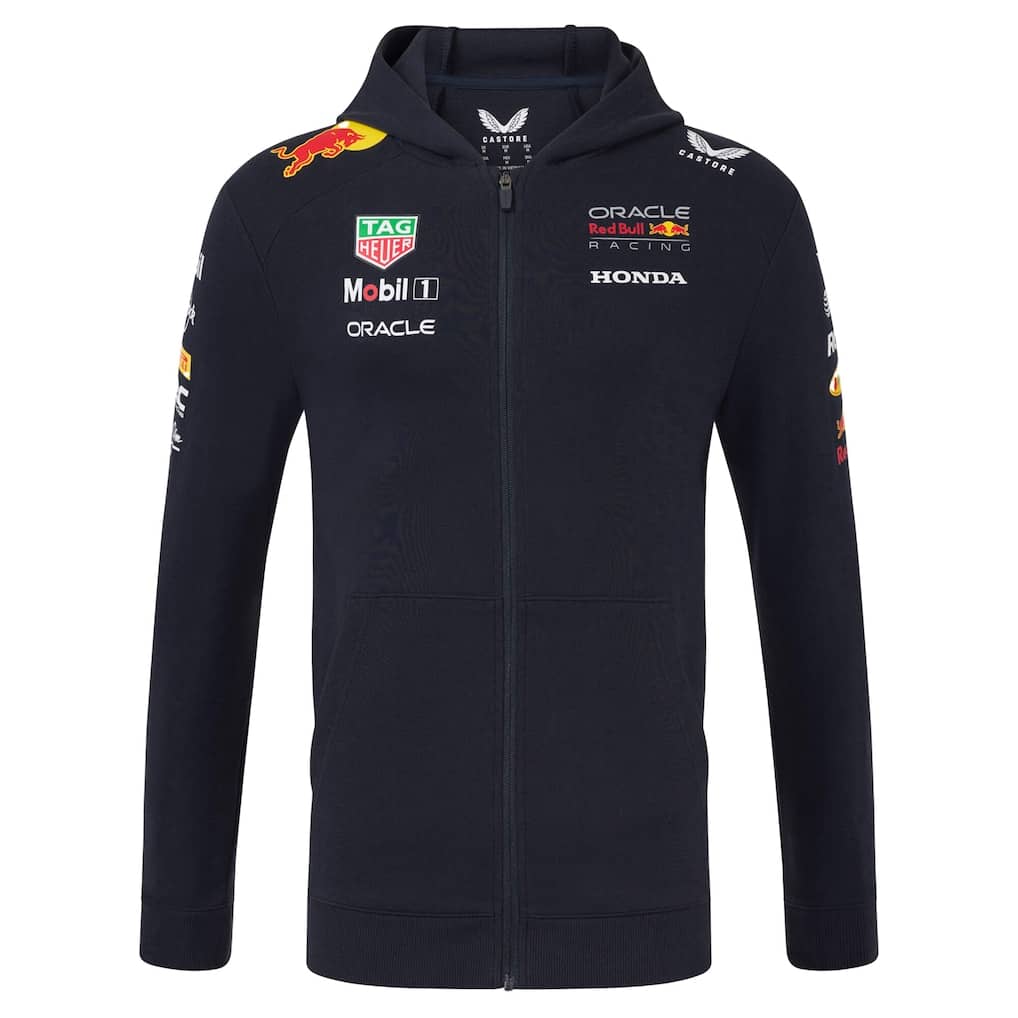 Red Bull Racing 2025 Team Full Zip Hoodie - Unisex