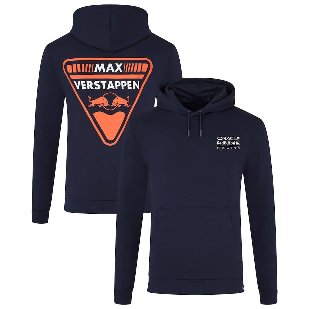 Red Bull Racing Max Verstappen Crest Driver Hoodie - Navy - Unisex