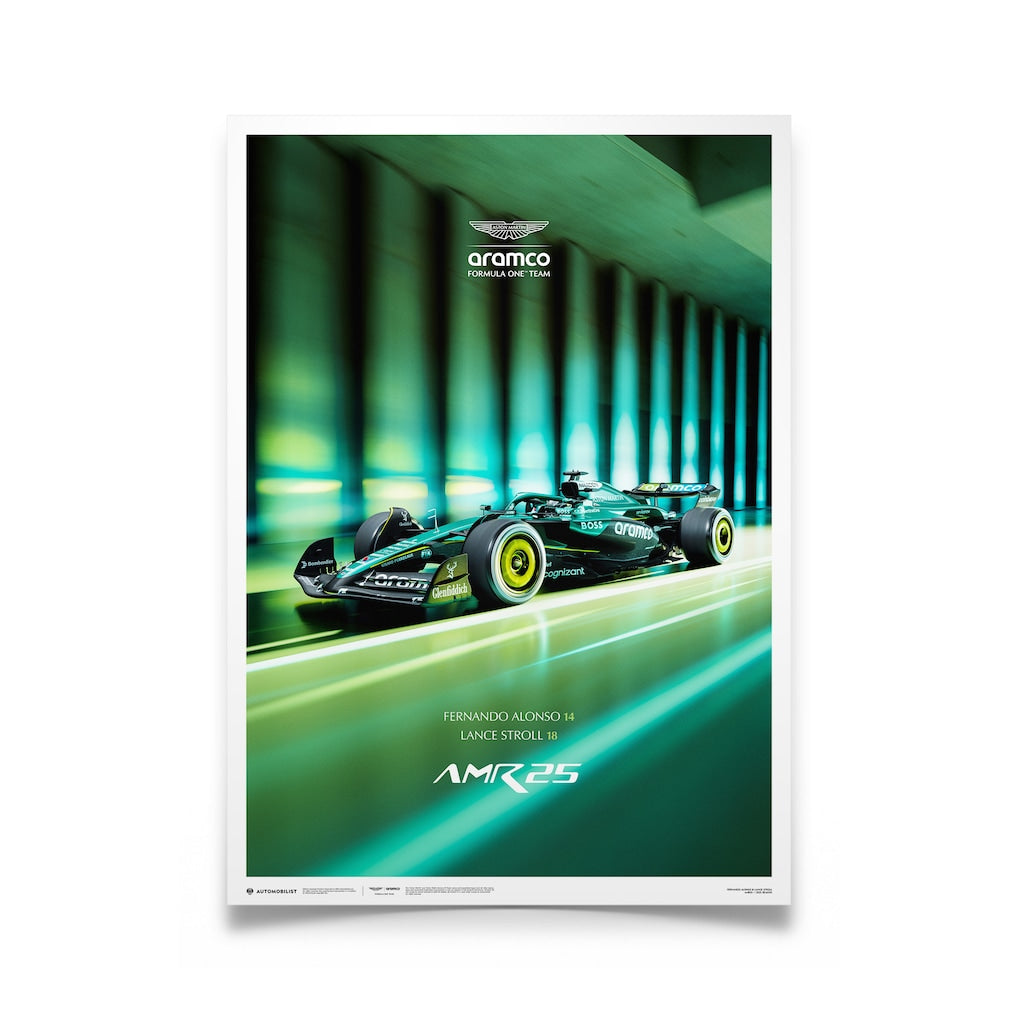 Aston Martin Aramco F1 Team AMR25 2025 Official Poster