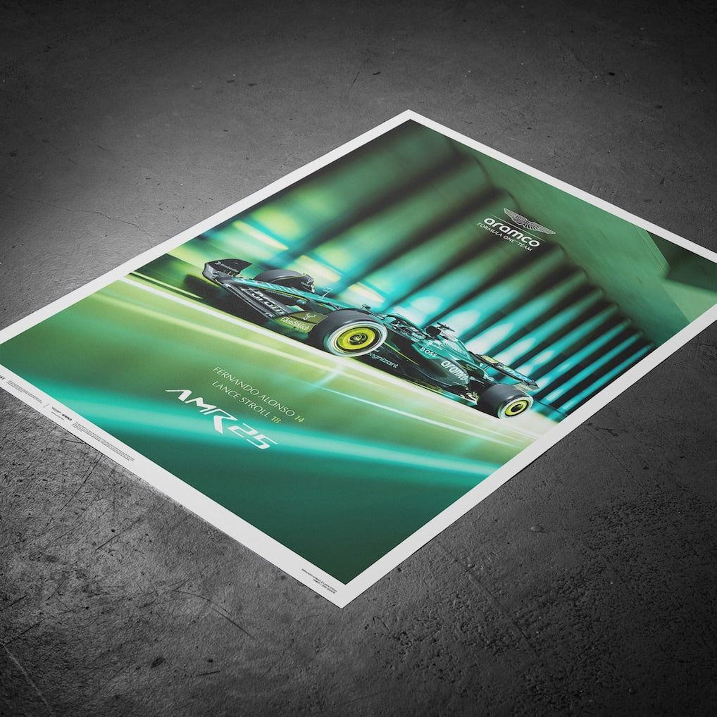 Aston Martin Aramco F1 Team AMR25 2025 Official Poster