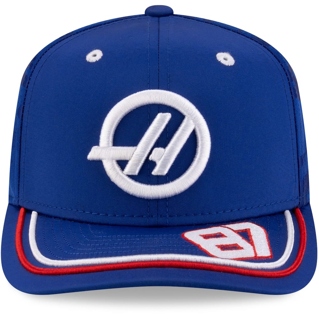 Haas F1 New Era Ollie Bearman 9SEVENTY Special Edition Silverstone GP Cap - Blue