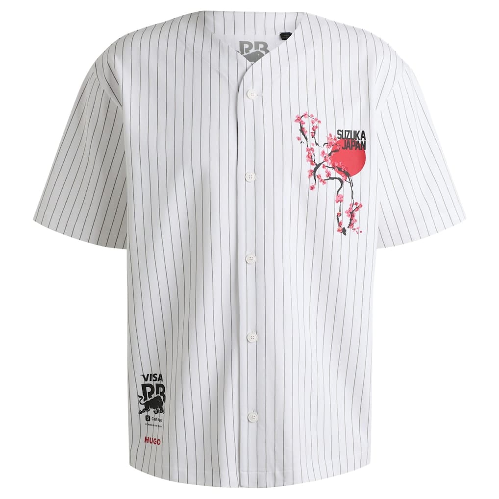 VCARB Hugo Japanese Race Special Baseball Jersey - White