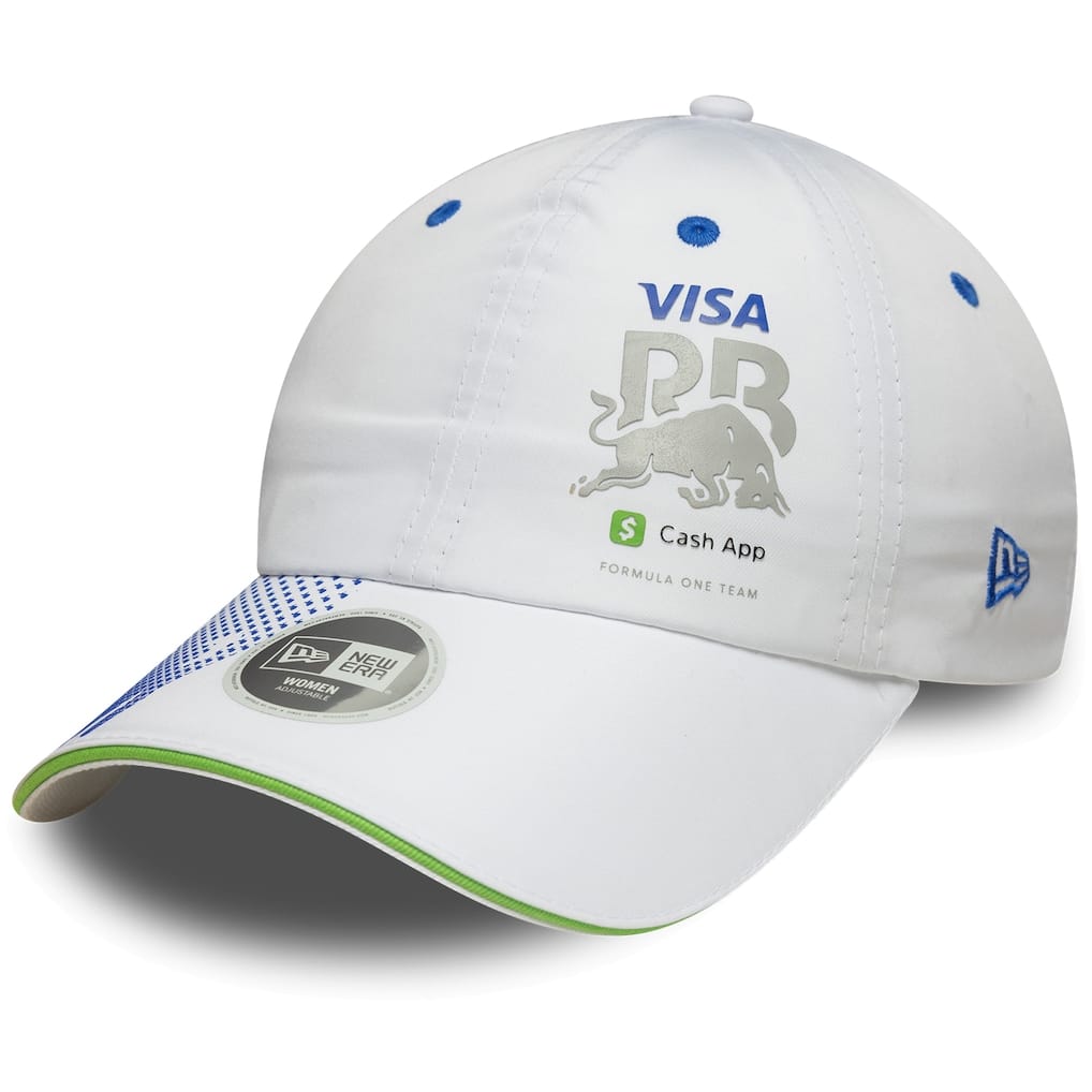 VCARB New Era Team Ponytail Cap - White - Womens