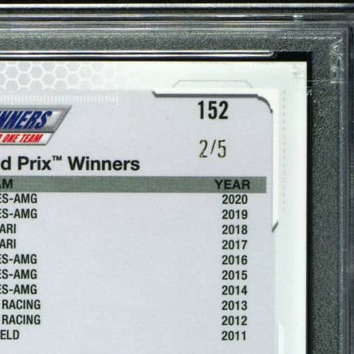 Hamilton Topps Chrome F1 Red Raywave Refractor 2/5 #152 PSA 9 Ferrari 🏎